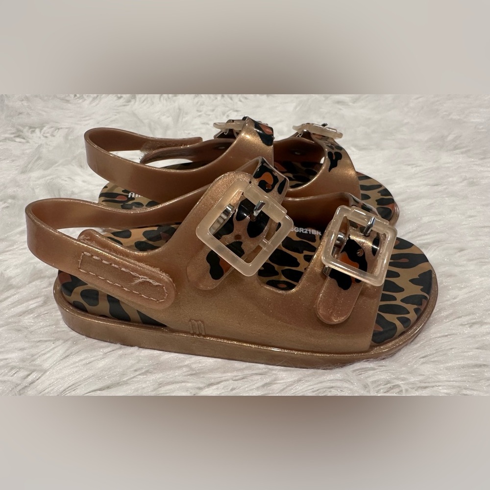 New Mini‎ Melissa leopard sandals sz 8